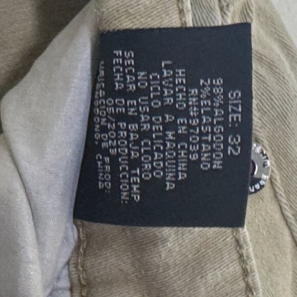 Demolition Cargo Punk Khaki Moto Pant Slim Front Pockets Tech Men 28x29 Y2K - Picture 8 of 16